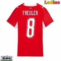 Switzerland Ruben Vargas #17 Replica Home Shirt Ladies World Cup 2026 Short Sleeve